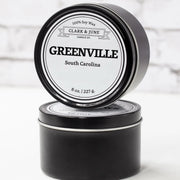 Candle - Greenville - Olive Leaf, Cedar, Black Fig - 8oz.