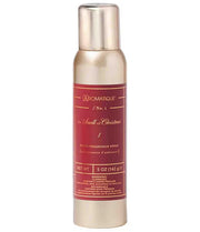 gold red room spray can with white background