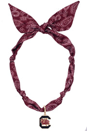 Gameday - Bandana Scarf Necklace - Gamecocks