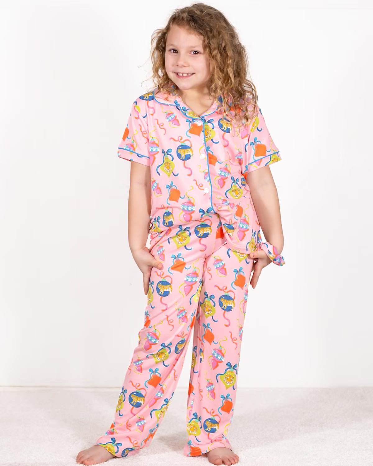 Girl's Tinsel & Tiger Sleep Pants Set – Size 6/7