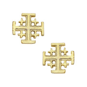 Jewelry - Earrings - Jerusalem Cross Studs
