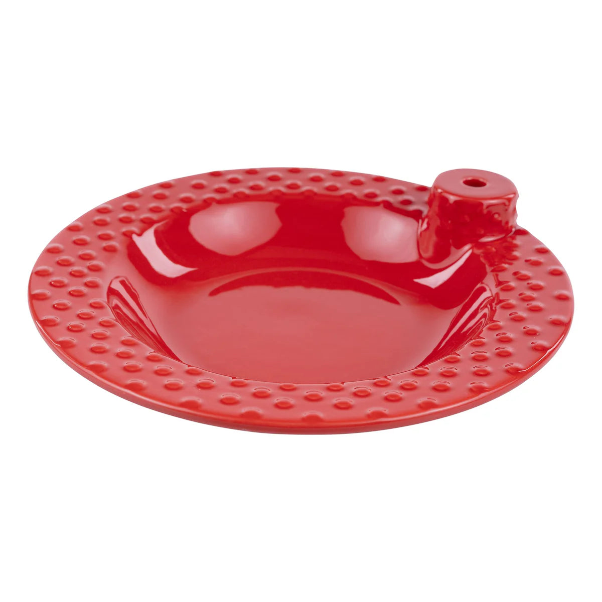 Home Decor - Bowl - Red - Raised Dot Rim - For Topper