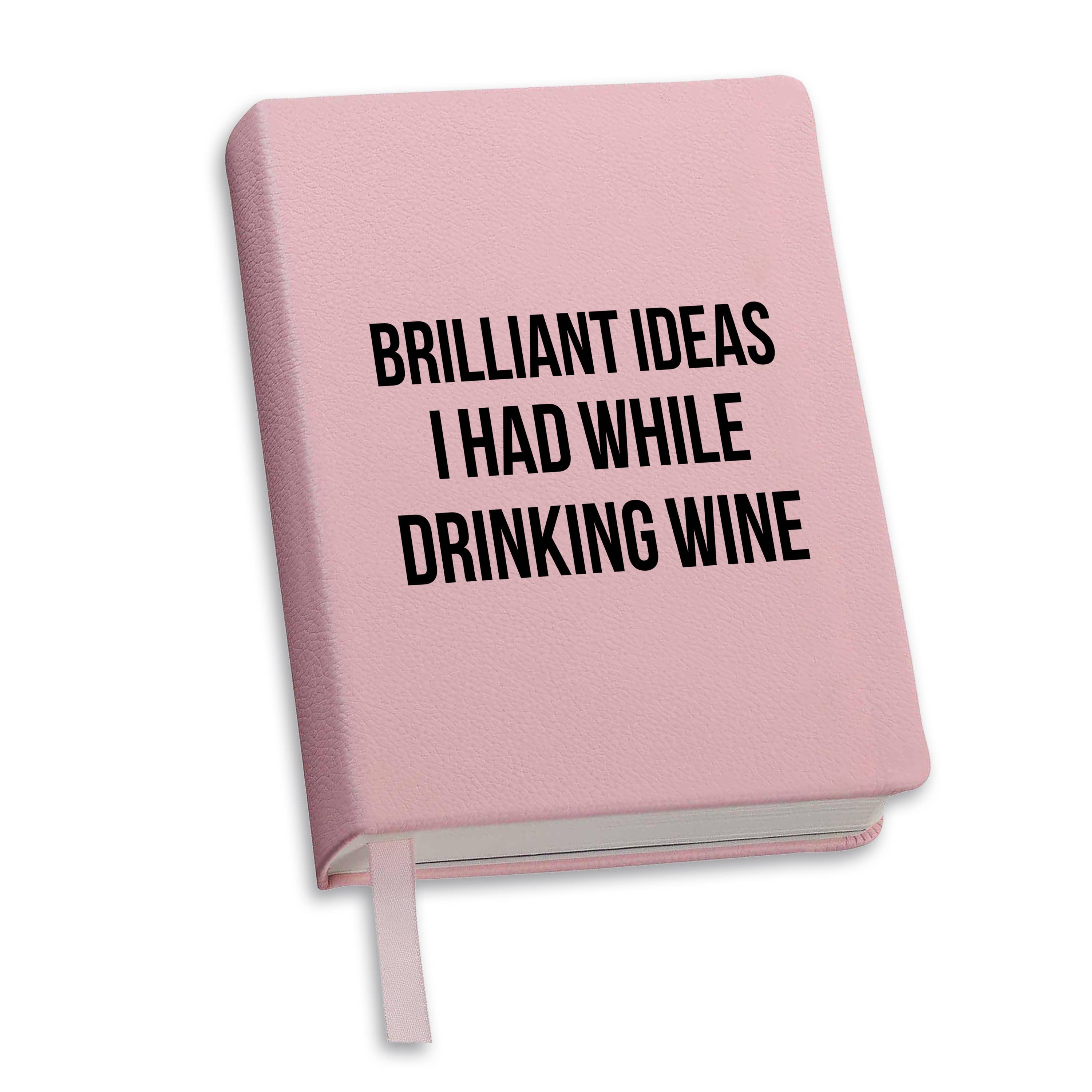 Pink Brilliant Ideas Journal - Vegan Leather, 5.5 x 8.5 in