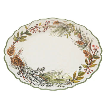 Seasonal - Platter - Winter Forest - Melamine - 18”x13.5”