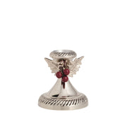 Seasonal - Holly Candlestick - Small - Aluminum
