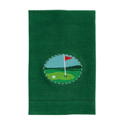 Home - Tea Towel - Golf Flag Needlepoint