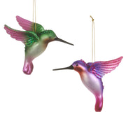 Hummingbird Christmas Ornament - 4.5-Inch Glass & Resin Holiday Decor