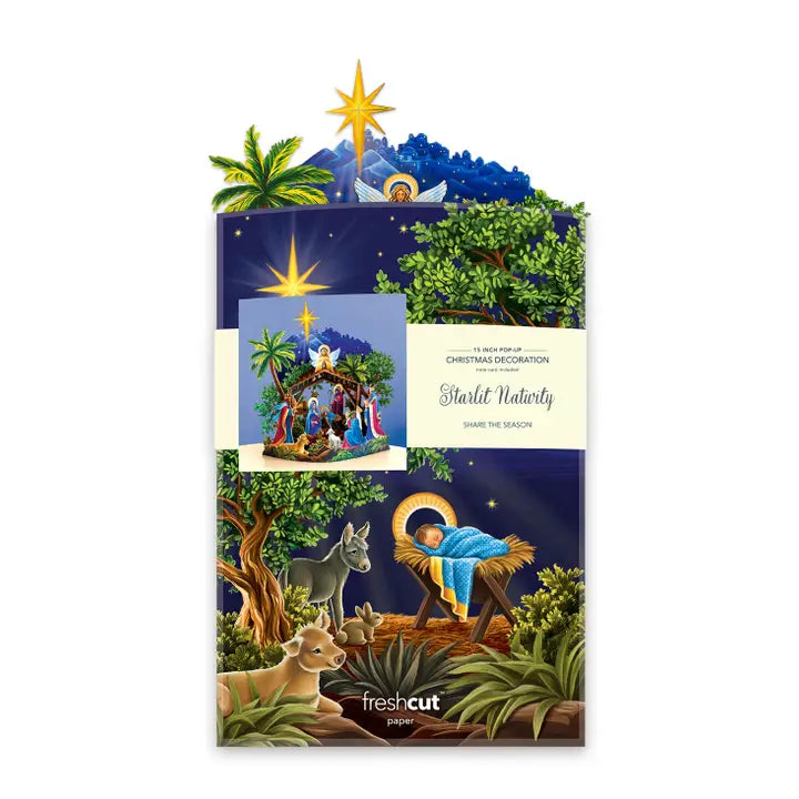 Seasonal - Pop Up Card - Starlit Nativity