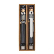 Pilgrim Wax Taper Candles - Set of 2 for Thanksgiving