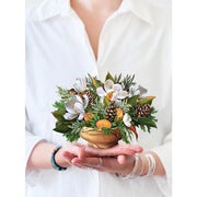 Seasonal - Mini Pop Up Card - Winter Magnolia