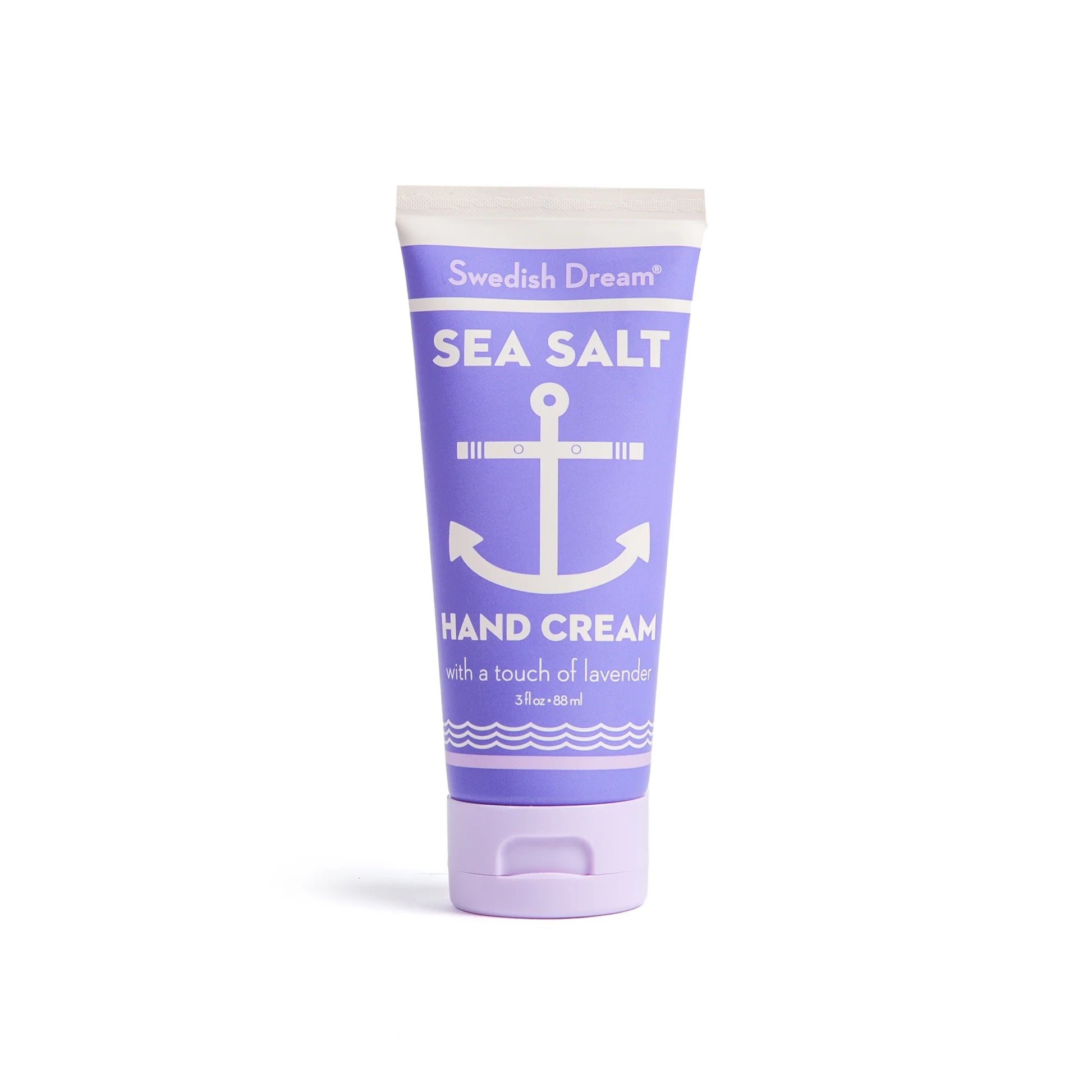 Tube of Swedish Dream Sea Salt Hand Cream on a white background