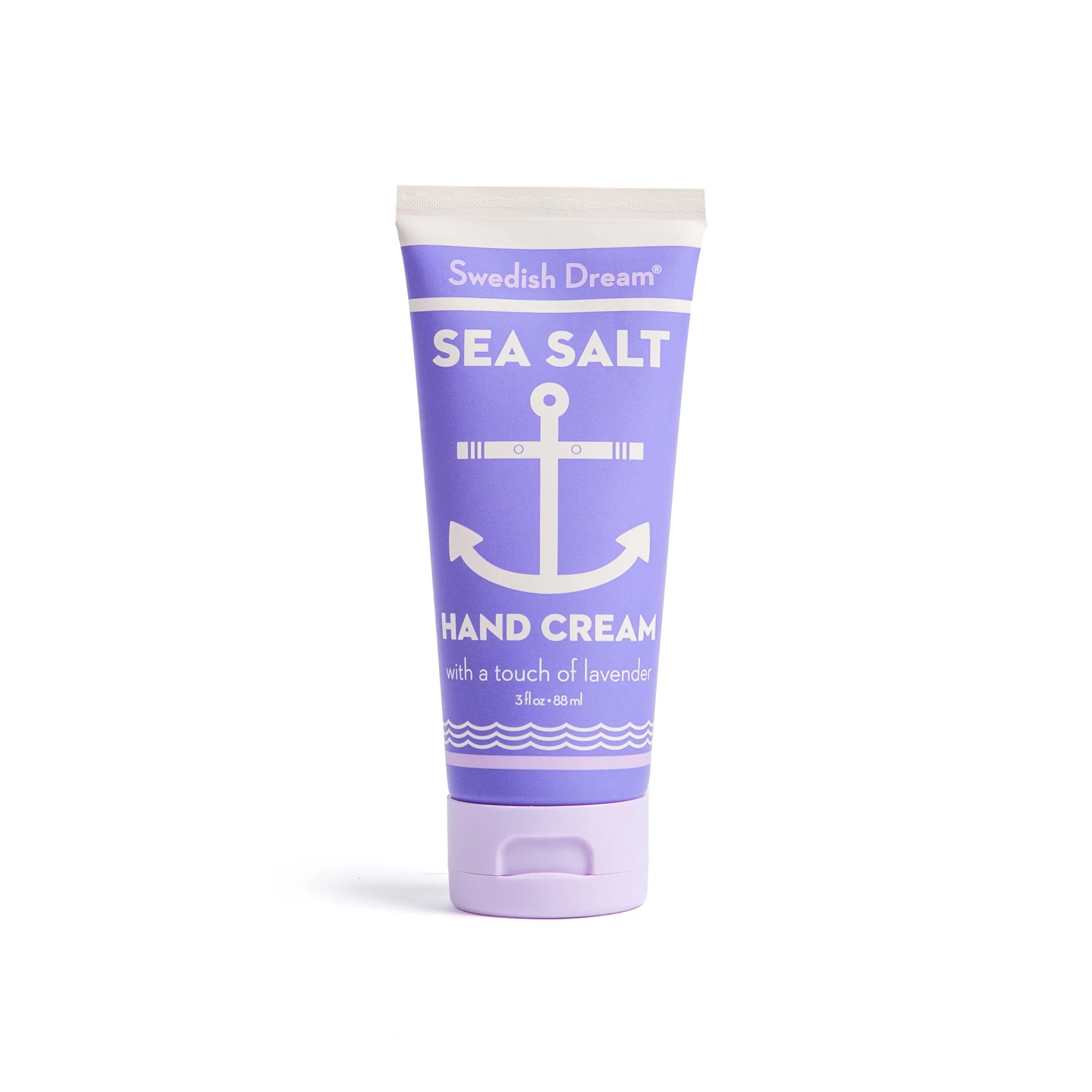 Tube of Swedish Dream Sea Salt Hand Cream on a white background