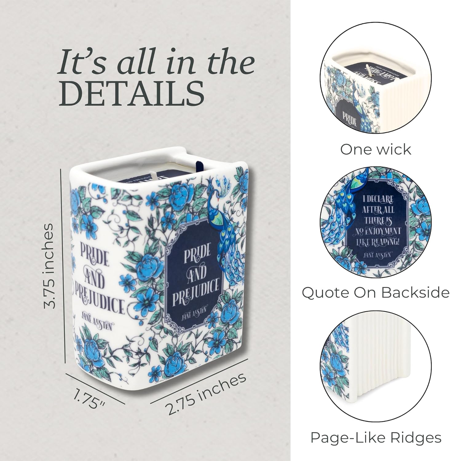 Candle - Small Book - Pride and Prejudice