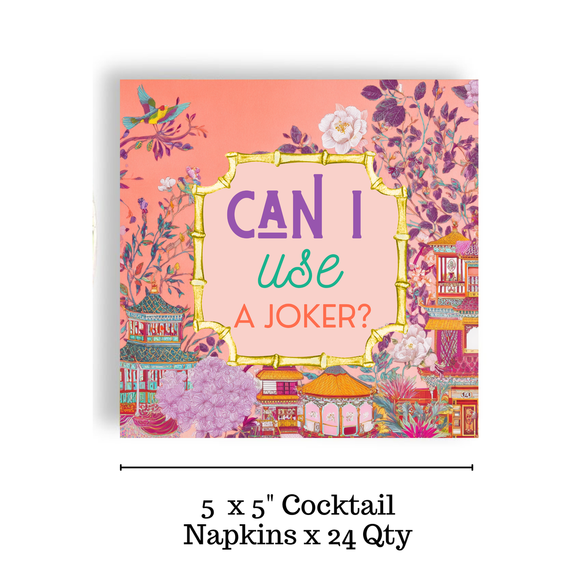 Mahjong "Can I Use a Joker?" Cocktail Napkins (24 ct)