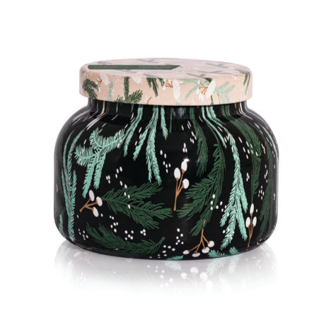 Seasonal - Candle - Crystal Pine - 8 oz. Jar - green with pine needle design