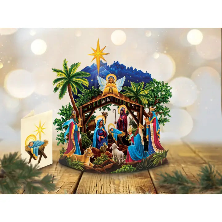 Seasonal - Pop Up Card - Starlit Nativity