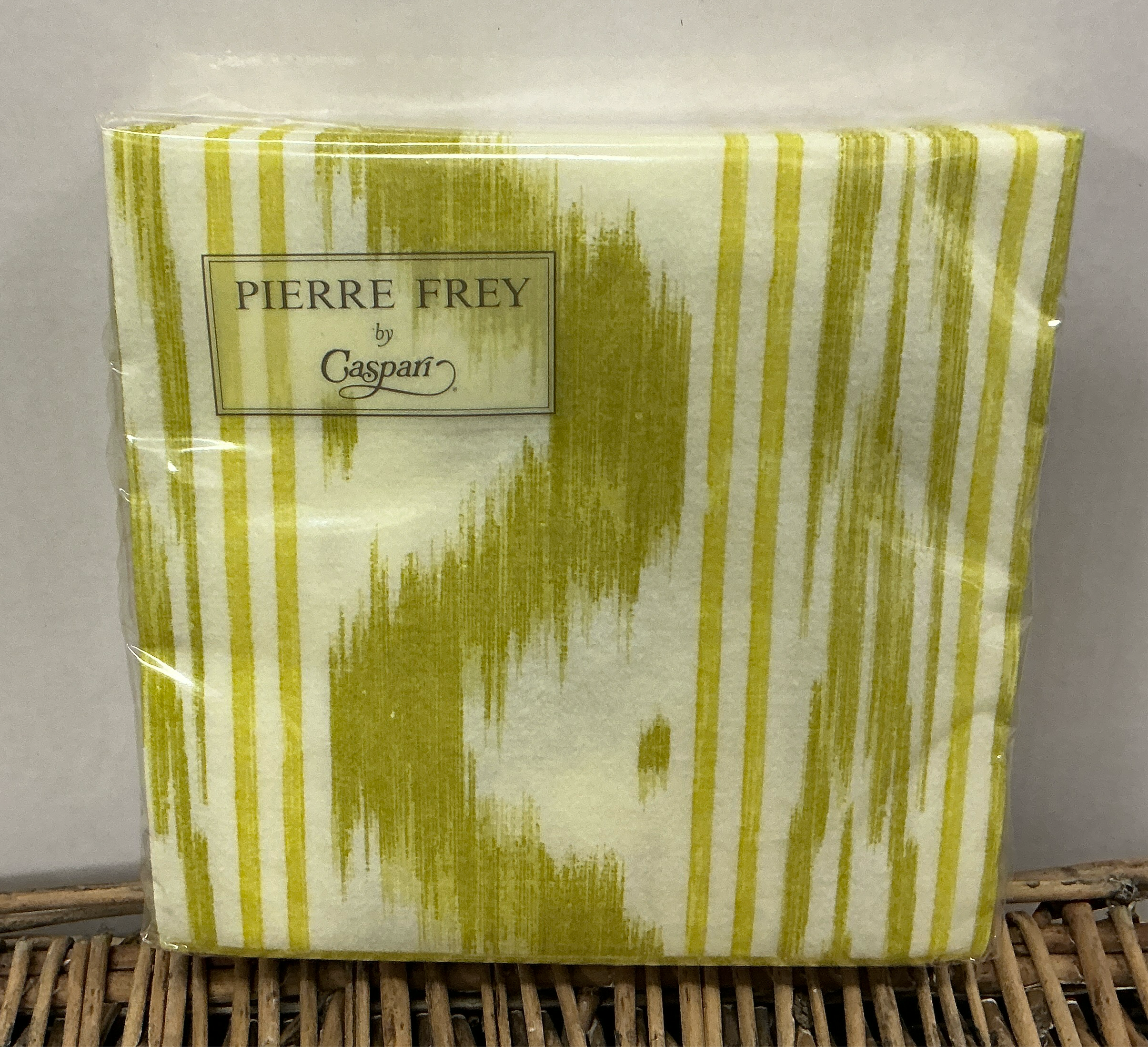 Napkins - Cocktail - Toile De Nantes - Yellow Paper Linen