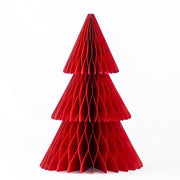 Accordion Paper Tree in Dark Red, 15" - white background