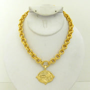 Gameday - Necklace - Gold - Tiger Italian Intaglio