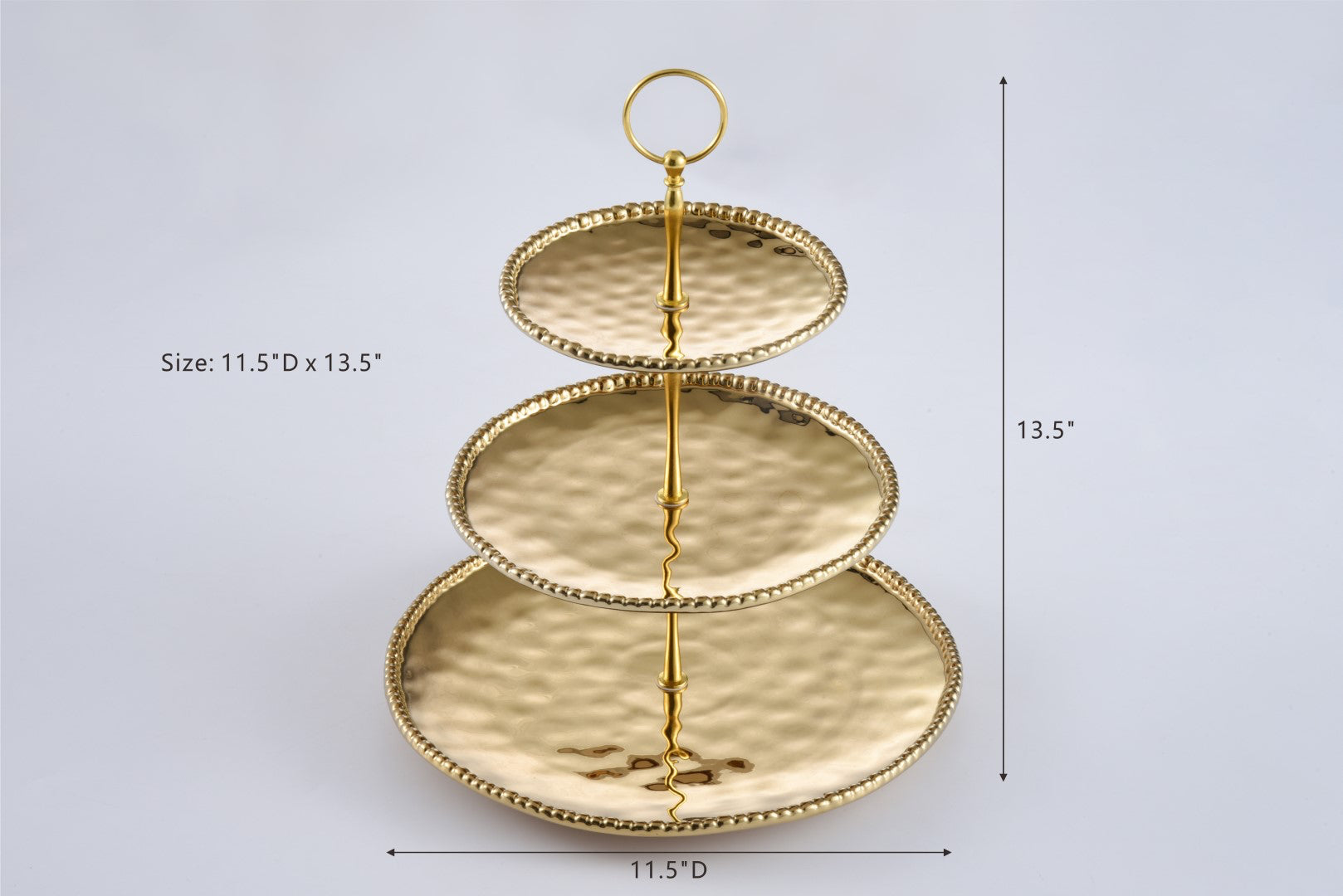 Serveware - 3 Tier Stand - Monaco - Gold