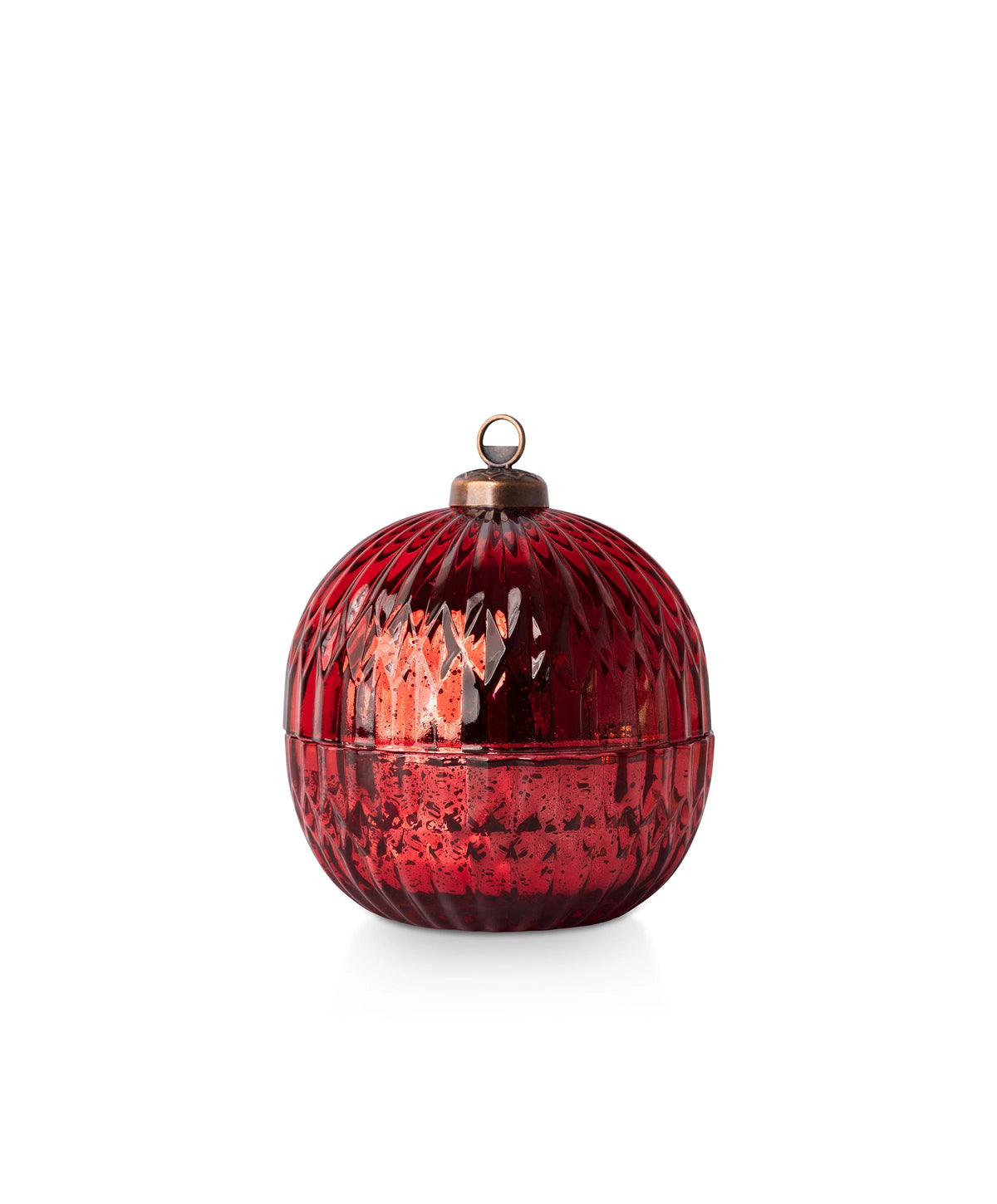 Smell of Christmas Candle - 5 oz Red Glass Ornament