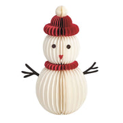 Seasonal - Snowman Sitter - Large paper snowman with a white background 