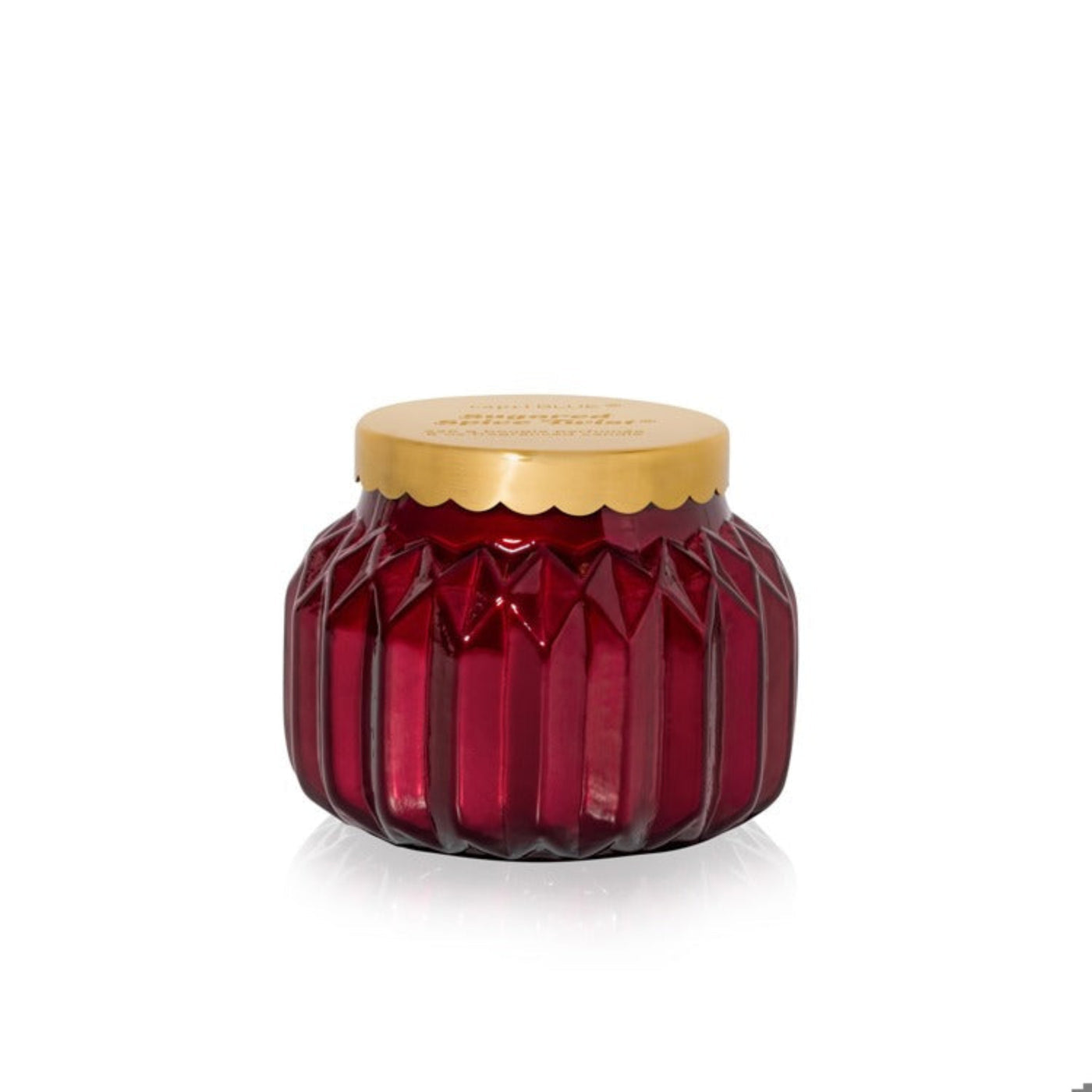 Seasonal - Candle - Royal Gem Sugared Spice Twist - 8 oz. Red jar with gold lid 