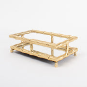 Home - Napkin Holder - Guest - Bamboo - Gold