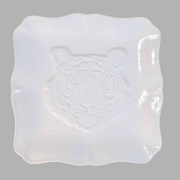 Gameday - Platter - Square - White - Tiger