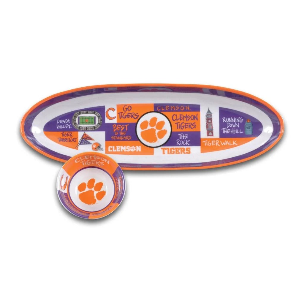 Gameday - Chip and Dip - Melamine Clemson