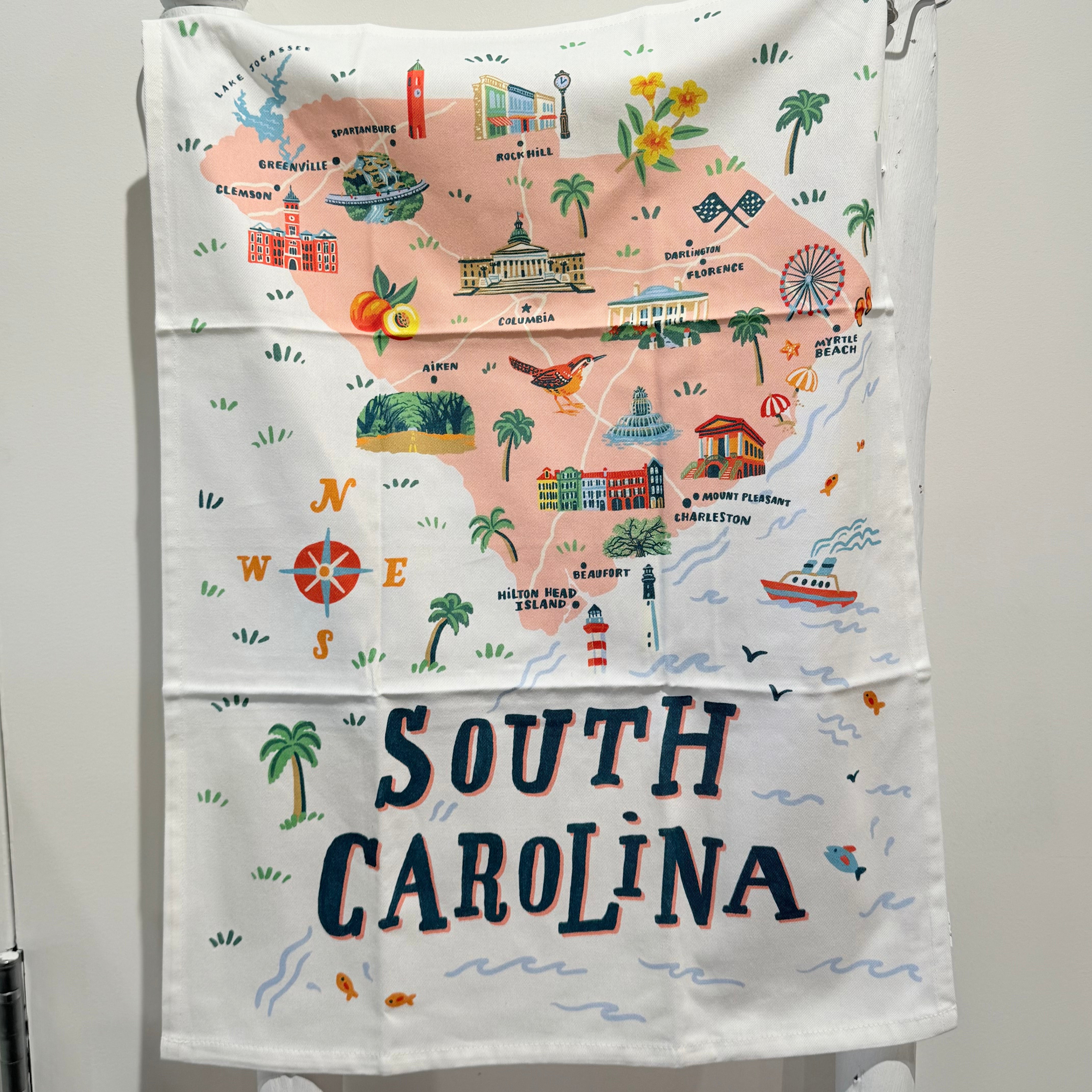 Towel - South Carolina - Angela Staehling Print