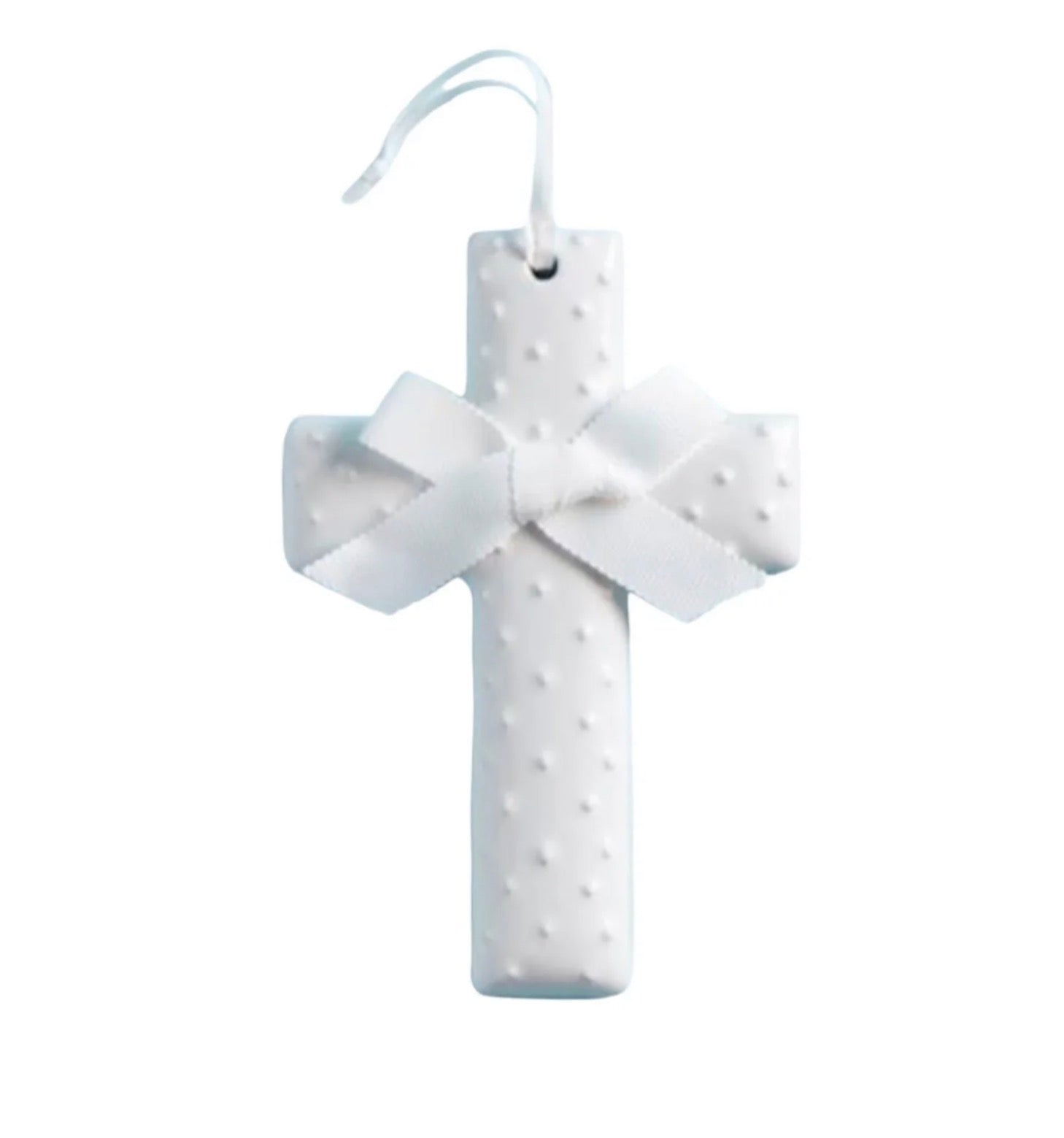 Cross White Ceramic Dot