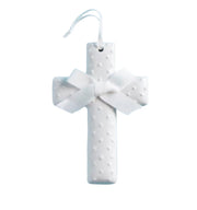 Inspirational - Cross - White Ceramic Dot