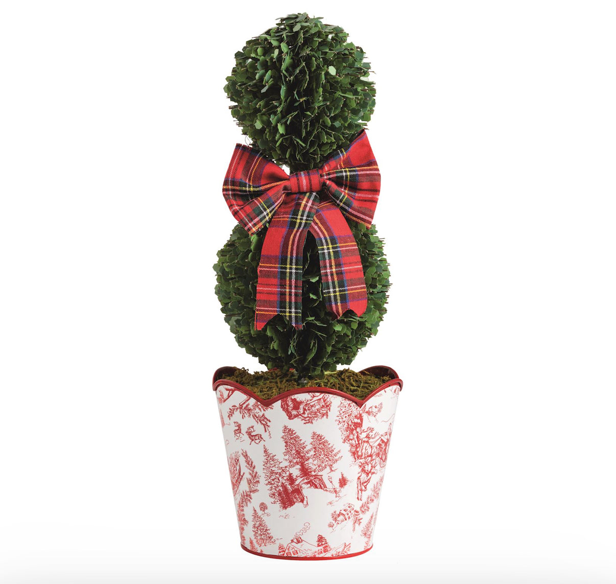 Seasonal - Boxwood Topiary - Toile - Small
