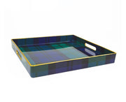 Tray - Black Watch Plaid - Square