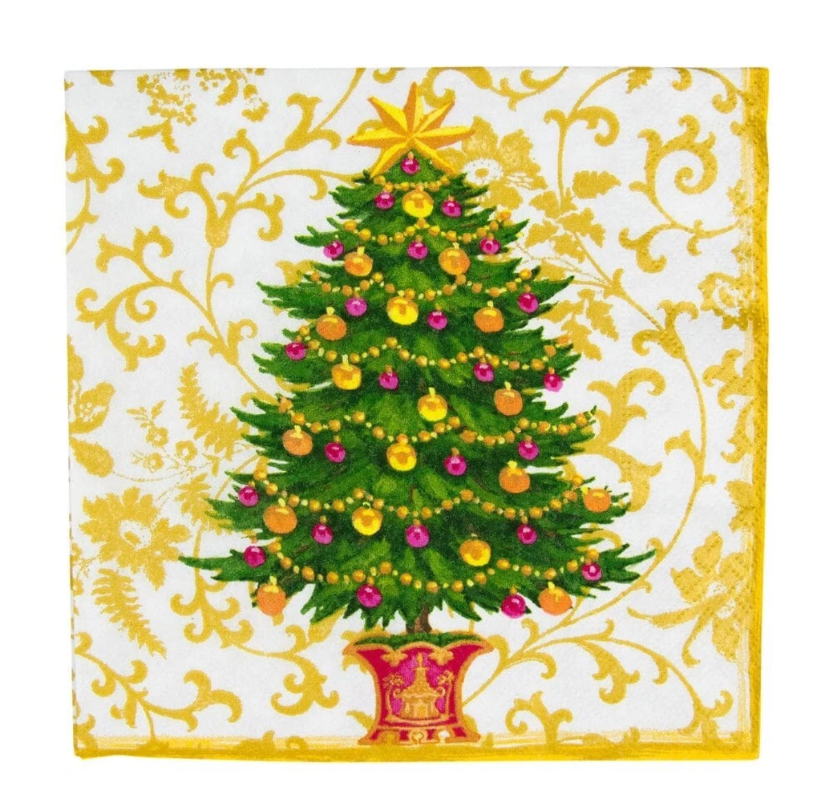 Seasonal - Napkins - Luncheon - Gilded Tree