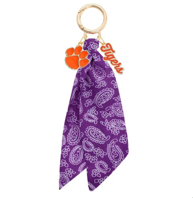 Gameday - Bandana Bag Charm - Clemson