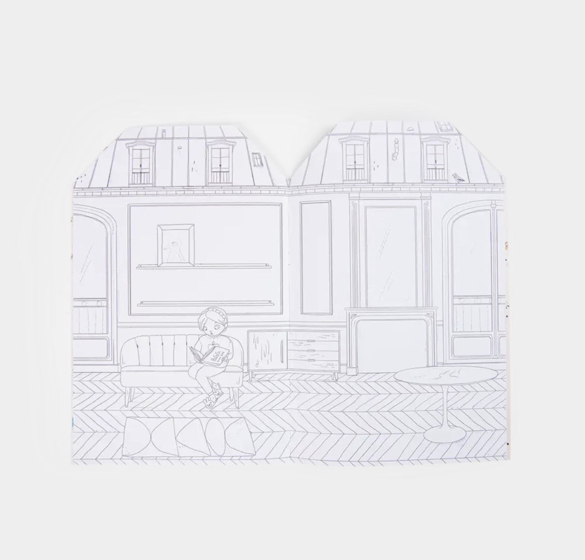 Children - Activity Book - Coloring and 145 Stickers - Les Parisiennes