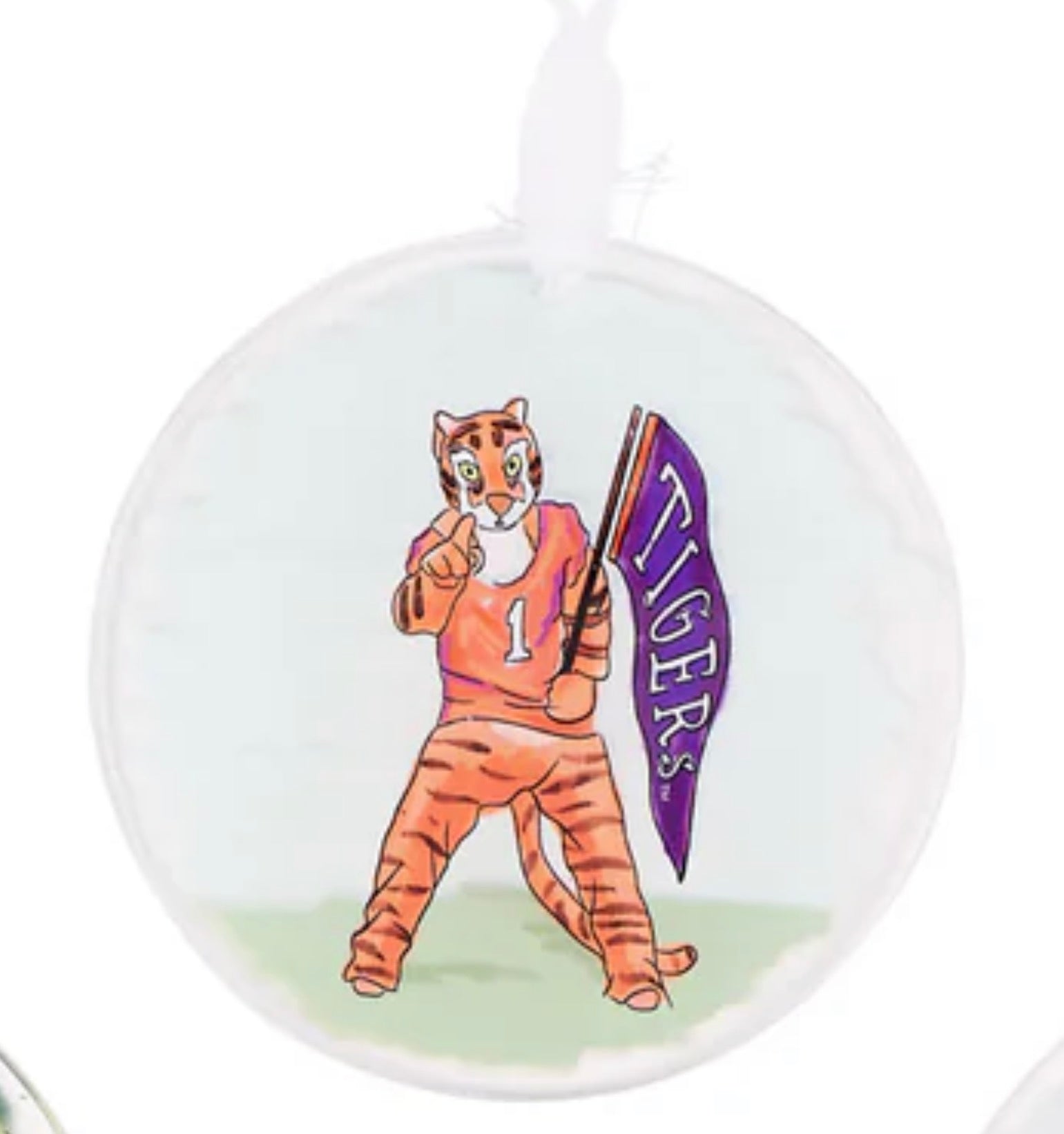 Clemson Tigers Acrylic Disc Ornament – Christmas Tree Ornament