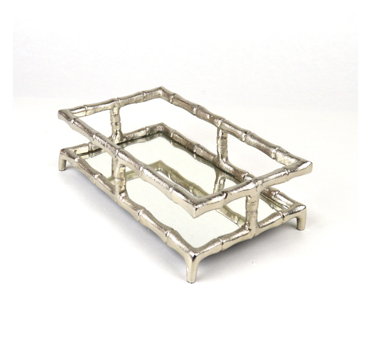 Napkin Holder - Silver Bamboo - Guest