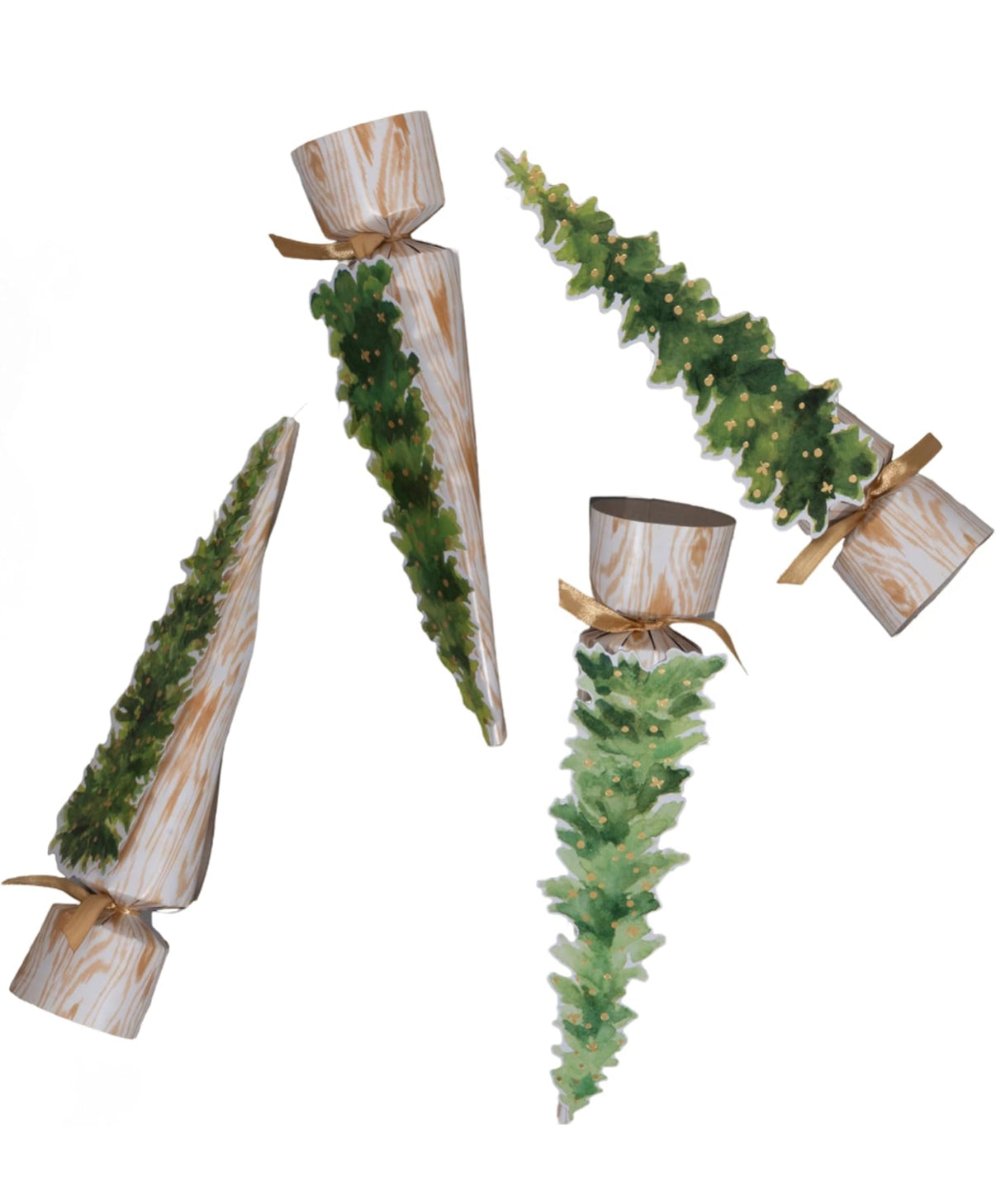 Seasonal - White Christmas - Cone Crackers