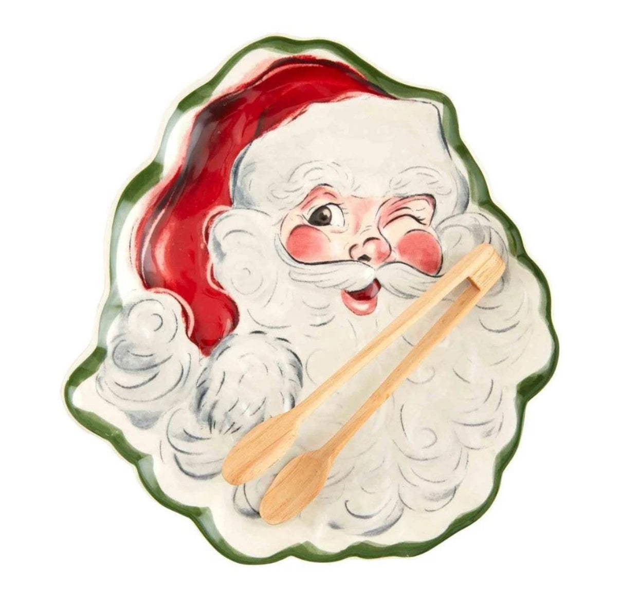 Seasonal - Plate Set - Santa Shaped