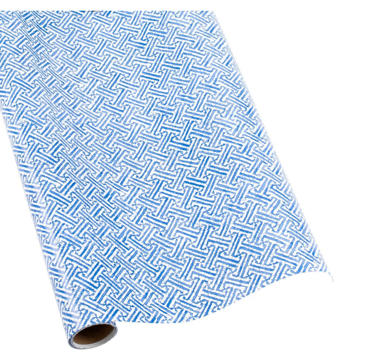 Wrapping Paper - Fretwork Blue