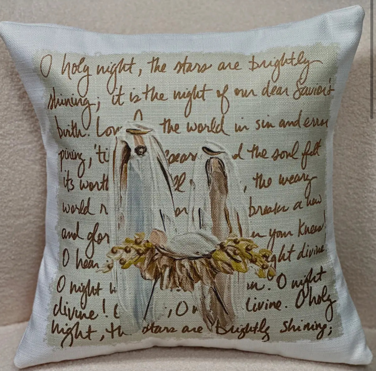 Seasonal - Pillow - O Holy Night Nativity