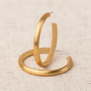Heather Gold Hoop Earrings