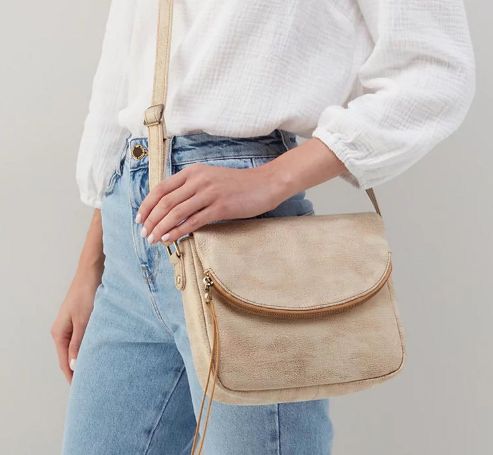 Accessories - Purse - Fern Messenger - Gold Leaf