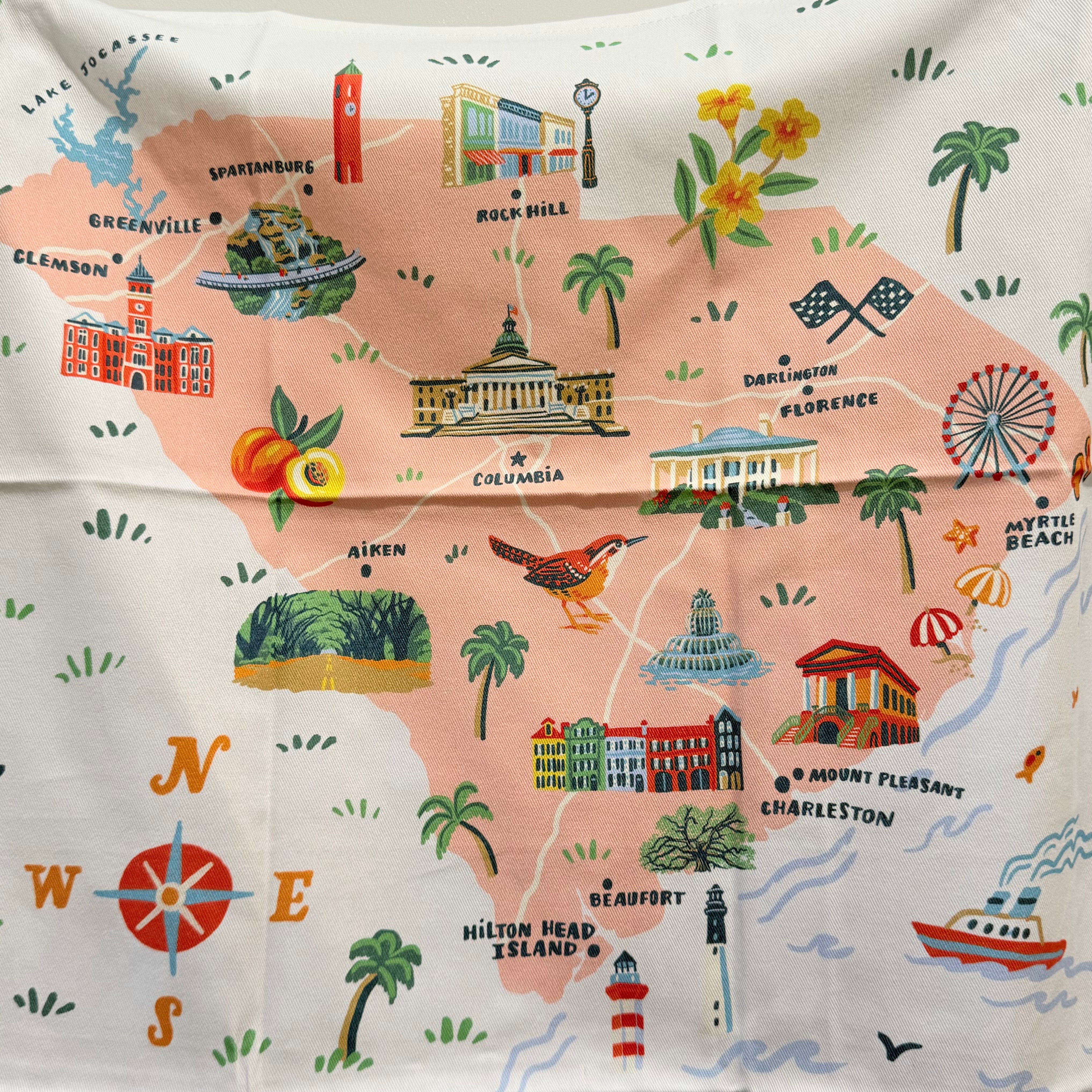 Towel - South Carolina - Angela Staehling Print