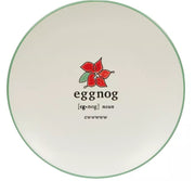 Seasonal - Plate Dessert - Fun Green Sayings - 8.5” - Eggnog