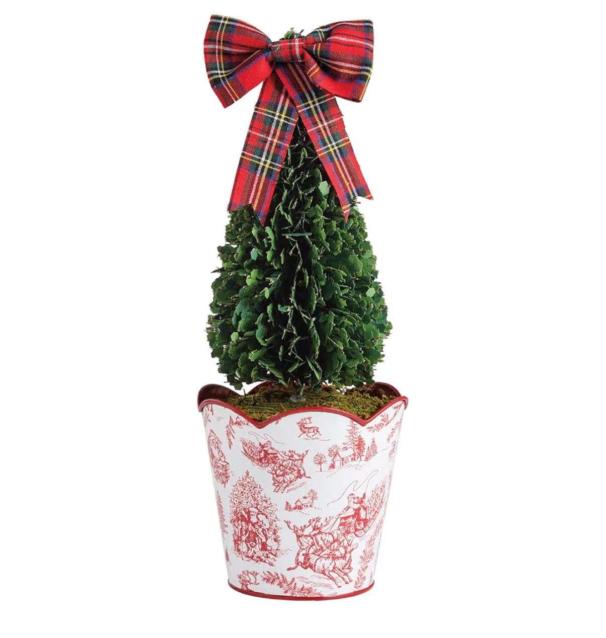 Seasonal - Boxwood Topiary - Toile - Large