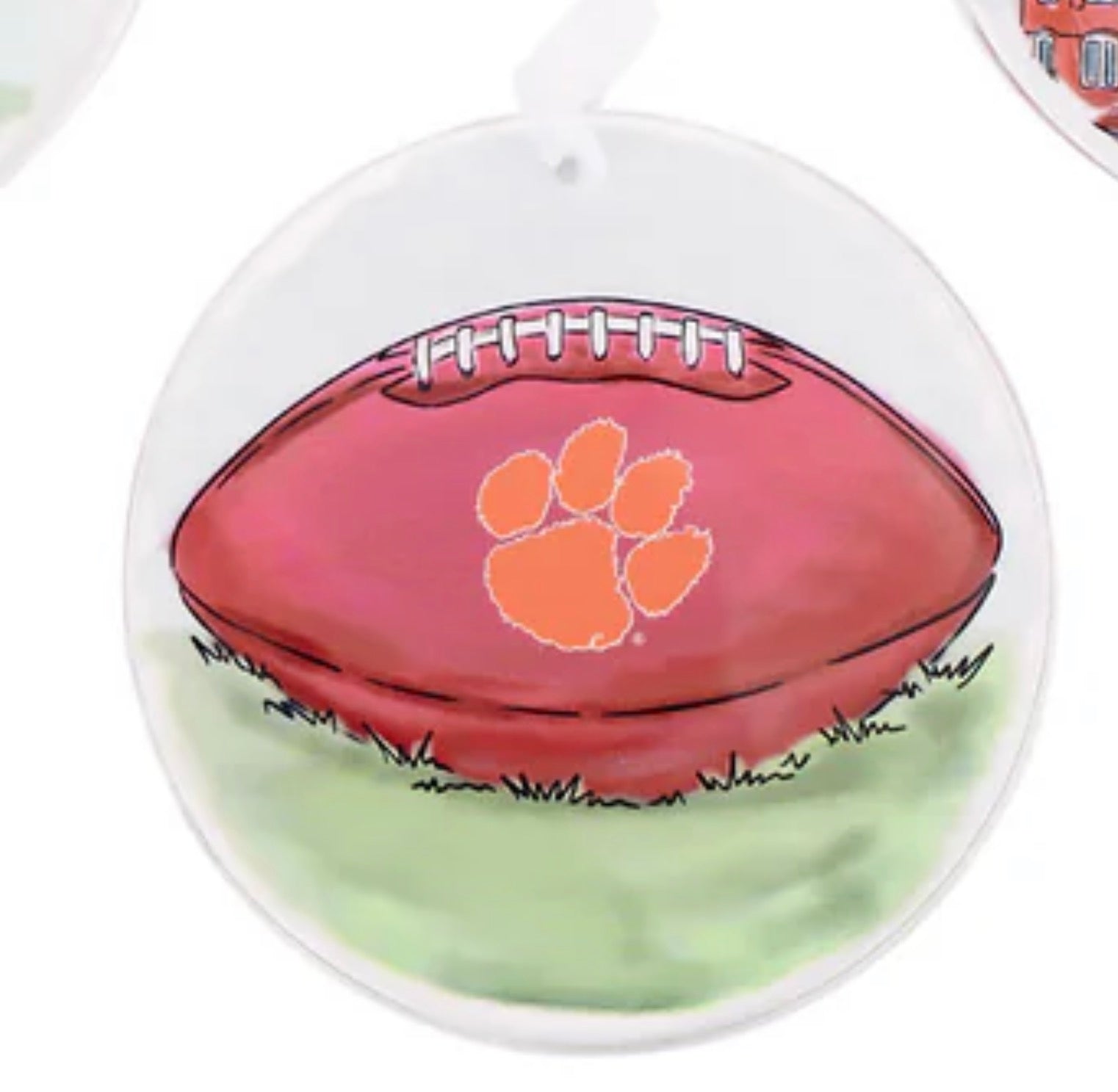Clemson Tigers Acrylic Disc Ornament – Christmas Tree Ornament